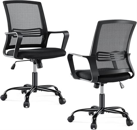 Office Chair - Ergonomic Office Chair Mid Back Office Desk Chair