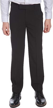 Calvin Klein Boys' Flat-Front Bi-Stretch Dress Pant 18