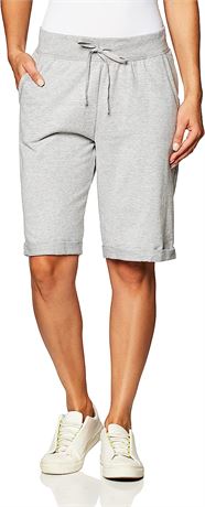 Hanes Women's French Terry Bermuda Pocket Short - Small