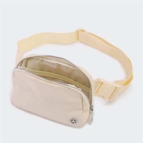 Pander Fanny Pack Crossbody Bags for Women, Natural