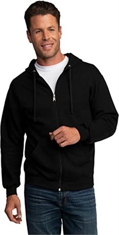 Fruit of the Loom Full Zip-Up Hoodie, Lg