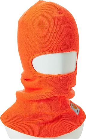 Carhartt Men's Knit Insulated Face Mask, Bright Orange