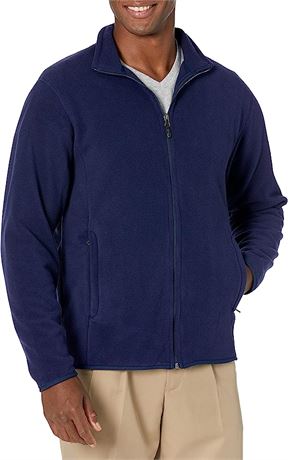 Amazon Essentials Men's Full-Zip Polar Fleece Jacket L