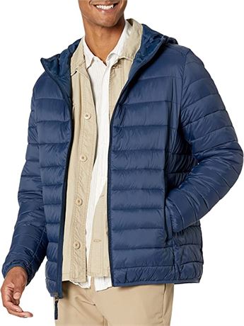 Amazon Essentials Men's Hooded Puffer Jacket XXL