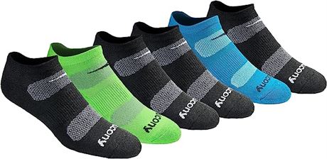 Saucony Men's No-Show Socks XXL