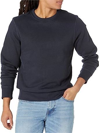 Amazon Essentials Men's Fleece Crewneck Sweatshirt, Lg