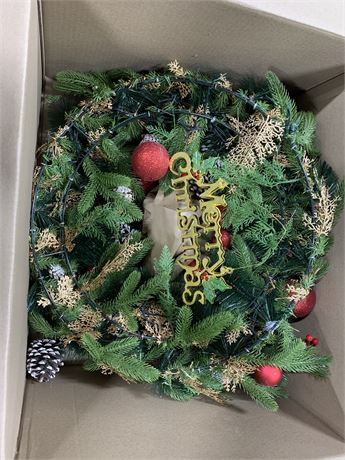 "Merry Christmas" Wreath