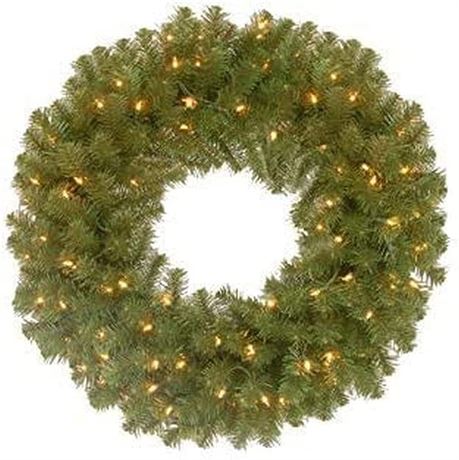 National Tree Company Pre-Lit Artificial Christmas Wreath