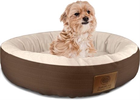 AKC Casablanca Round Solid Pet Bed