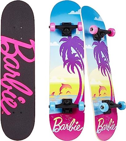 Barbie Skateboard with Printed Graphic Grip Tape