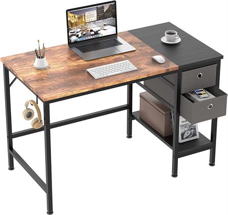 HOMIDEC Office Desk, Computer Desk with Drawers 40"