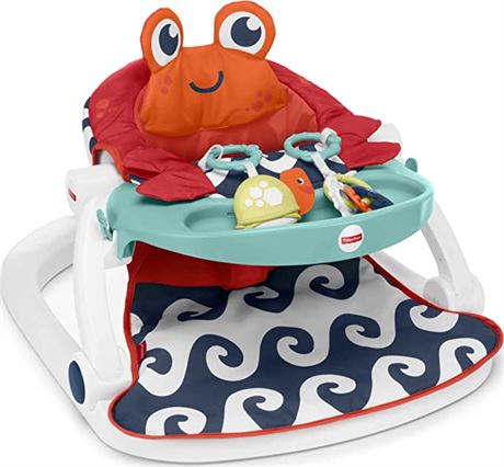 Fisher-Price Portable Baby Chair Sit-Me-Up Floor Seat With Snack Tray