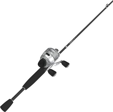 Zebco 33 Platinum Spincast Reel and Fishing Rod Combo - Broken Rod, Reel Works