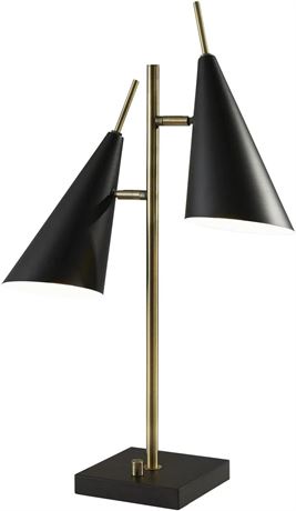 Adesso 3476-21 Owen Table Lamp, Antique Brass