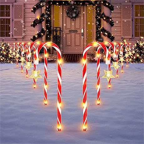 Generic 12-Pack Candy Cane Lights