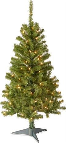 National Tree Company Pre-Lit Artificial Full Christmas Tree, Green - 4FT