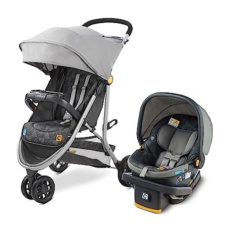 Century Stroll On 3-Wheel 2-in-1 Lightweight Travel System Car Seat and Stroller