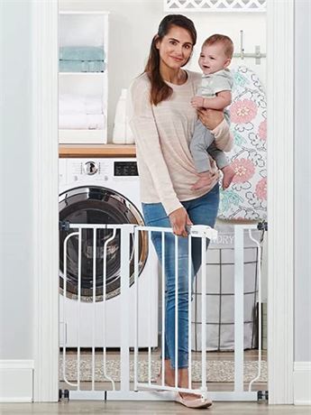 Regalo Easy Step 38.5-Inch Wide Walk Thru Baby Gate, With 6-Inch Extension Kit