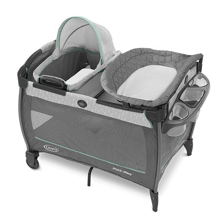 Graco Pack 'n Play Close2Baby Bassinet Portable Bassinet Diaper Changer, Derby