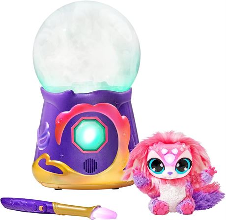 Magic Mixies Magical Misting Crystal Ball with 8-Inch Pink Plush Toy