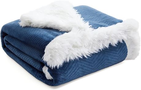 Bedsure Sherpa Blanket Twin Size - Cozy Warm Blanket for Bed, 60x80