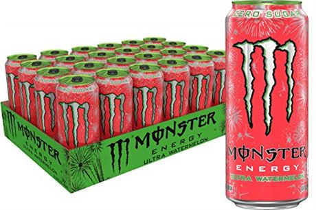 Monster Energy Ultra Watermelon, Sugar Free Energy Drink