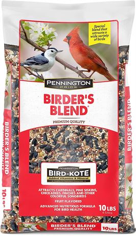 Pennington Pride Birder's Blend Wild Bird Seed, 10 lb`