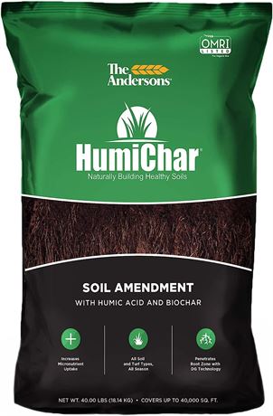 The Andersons HumiChar Organic Soil Amendment with Humic Acid and Biochar(40 lb)