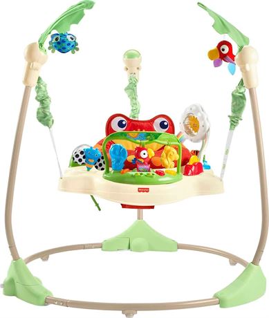 Fisher-Price Baby Bouncer Rainforest Jumperoo Activity Center with Music