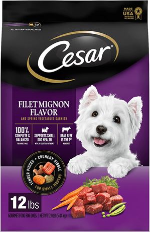 CESAR Small Breed Dry Dog Food, 12 lb. Bag