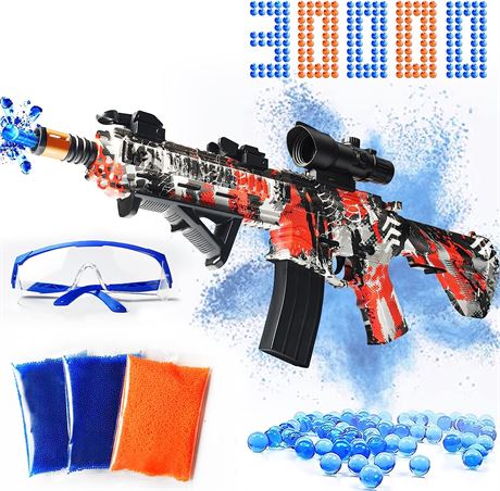 Electric Mini Gel Ball Blaster M416 - Graffiti - Missing 2 Bags of Gel Balls