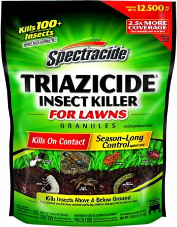 Spectracide Triazicide Insect Killer For Lawns Granules, 10 lb Bag (Damage)