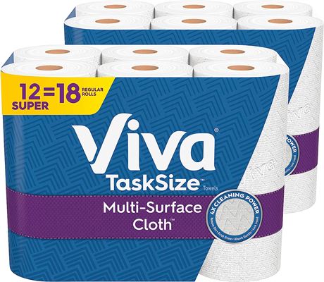 Viva Multi-Surface Cloth Paper Towels, Task Size