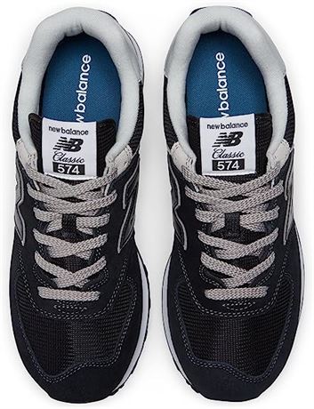 New Balance Classic 574 Men's Sneakers, Size 10.5, Black/White