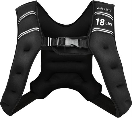 Adurance Weighted Vest Workout Equipment - 18 lbs