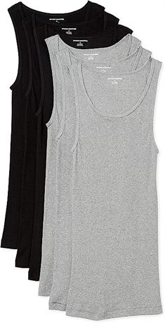 Amazon Essentials Men's Tank Undershirts, Pack of 6