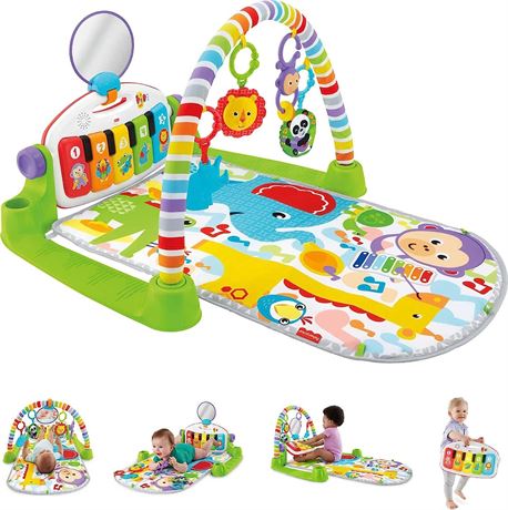 Fisher-Price Baby Playmat Deluxe Kick & Play Piano Gym with Musical