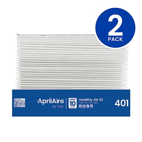 AprilAire 401 Replacement Furnace Filter for AprilAire 2400, (Pack of 2)