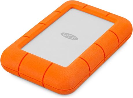 LaCie Rugged Mini 5TB External Hard Drive Portable HDD, Drop Shock