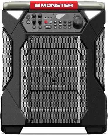 Monster Rockin' Roller 270 Portable Indoor/Outdoor Wireless Speaker, Gray/Black