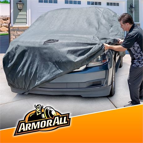 Armor All Heavy Duty Premium All-Weather Car Cover by Season Guard Grey