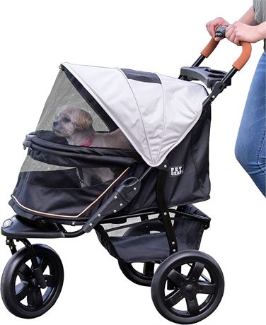 Pet Gear No-Zip AT3 Pet Stroller for Cats/Dogs, Summit Grey