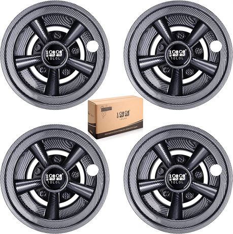 10L0L Golf Cart Wheel Covers - 8" - Set of 4