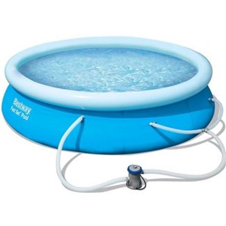 Bestway Fast Set 12ft X 30in Round Inflatable Pool Set