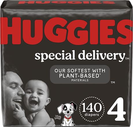 Huggies Special Delivery Hypoallergenic Baby Diapers Size 4