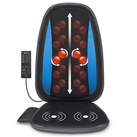 COMFIER Shiatsu Back Massager with Heat & Seat Cushion