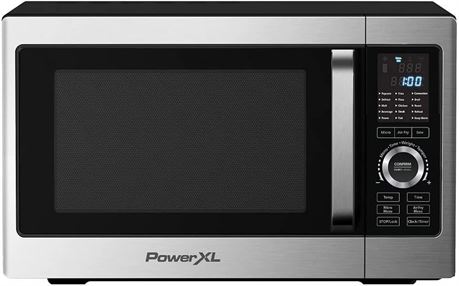 POWERXL Microwave Air Fryer 6 In 1 In Stainless Steel