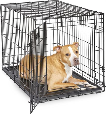 MidWest Homes for Pets Newly Enhanced Single & Double Door iCrate Dog Crate