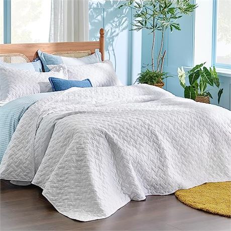 Bedsure King Size Quilt Set - King Size - Bedding Coverlets (1 Quilt, 2 Shams)