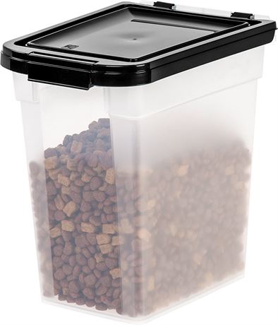 IRIS USA 10 Lbs / 12.75 Qt WeatherPro Airtight Pet Food Storage Container